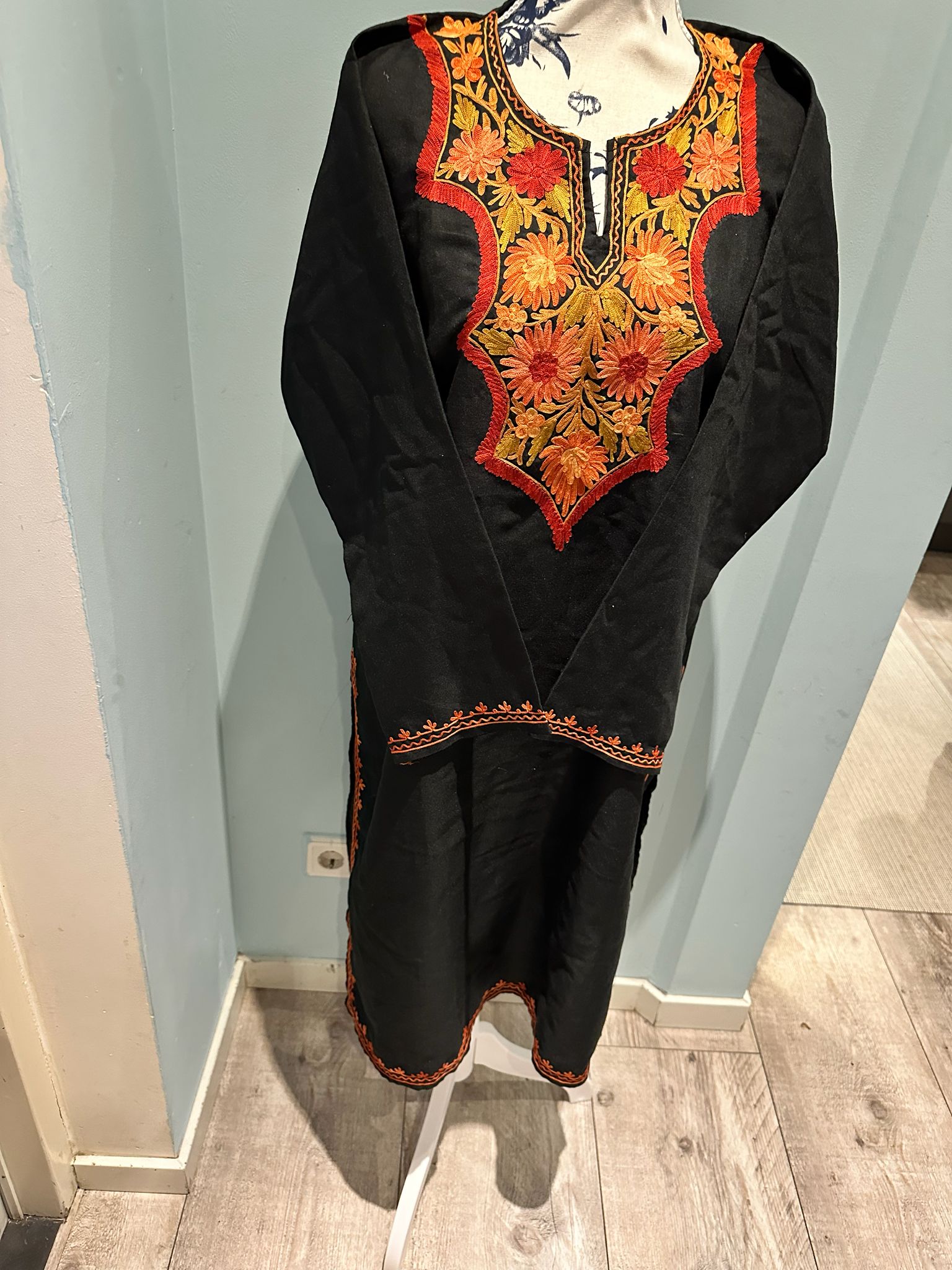 Ethnic dress with embroidery